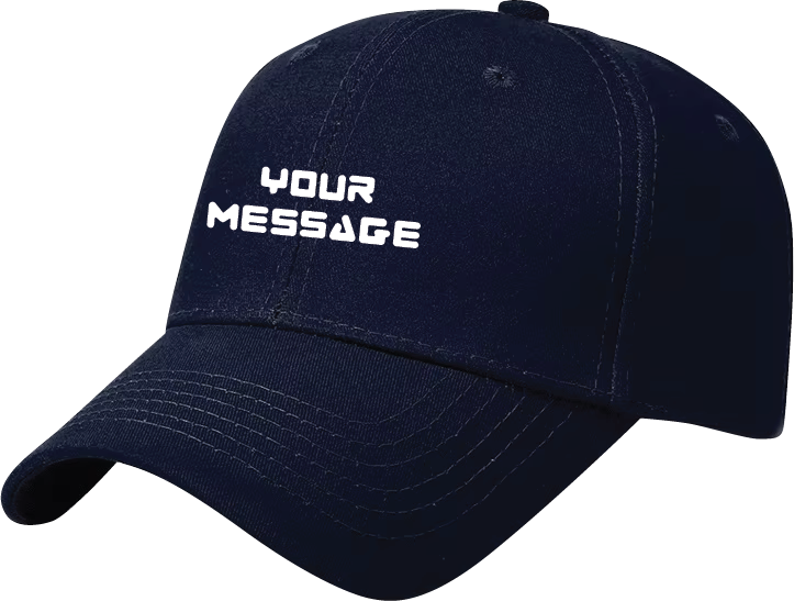 branded navy blue baseball cap